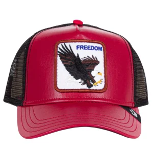 Cappello GOORIN BROS in ecopelle Pack Boss Freedom Rosso/Nero