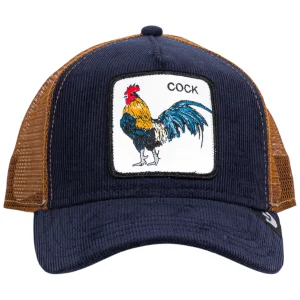 Cappello GOORIN BROS in velluto Home To Roost Cock Blue Navy/brown