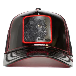 Cappello GOORIN BROS patent leather Panther in pelle power forver nero