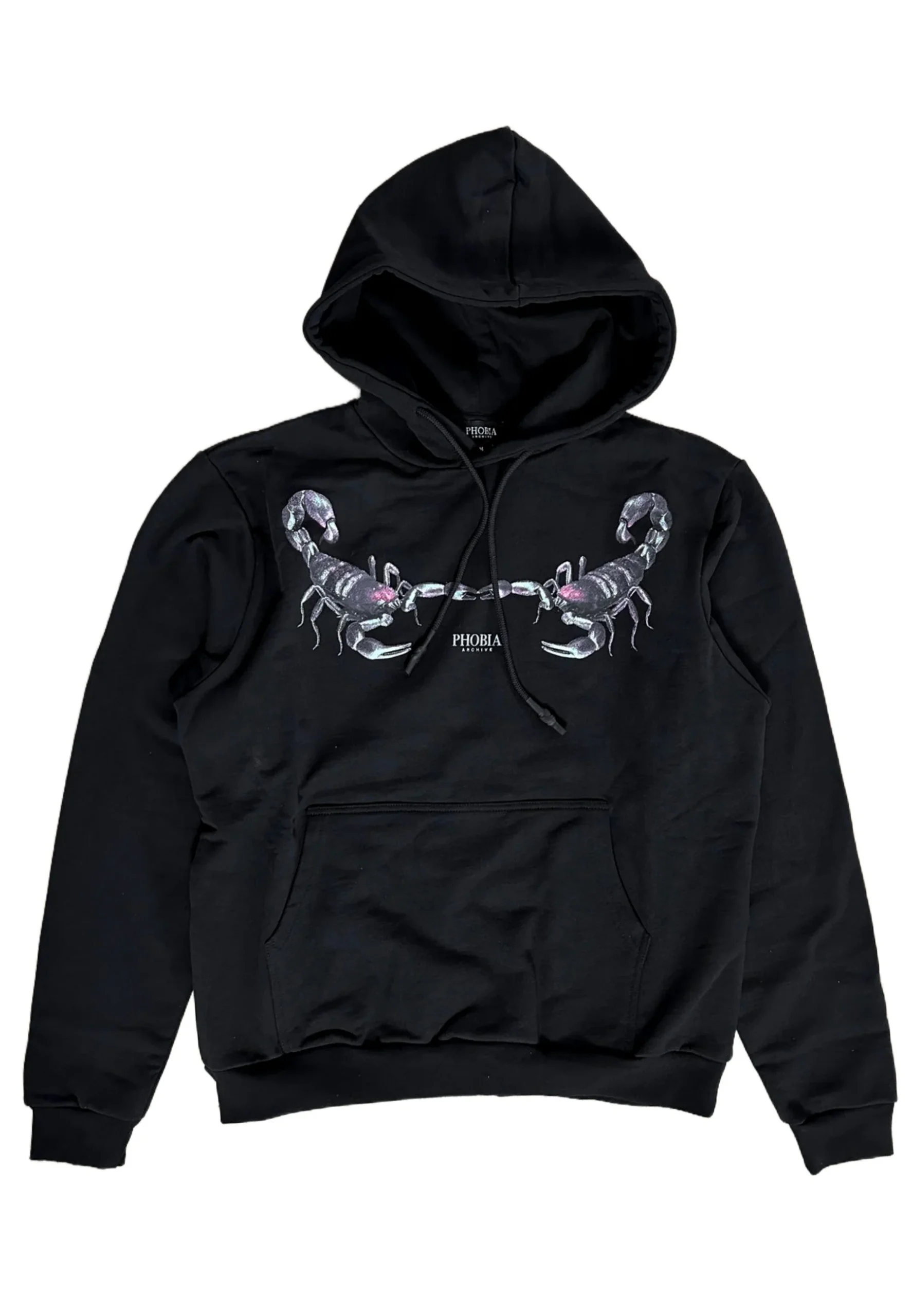 Felpa PHOBIA cappuccio stampa scorpione nero - immagine 4