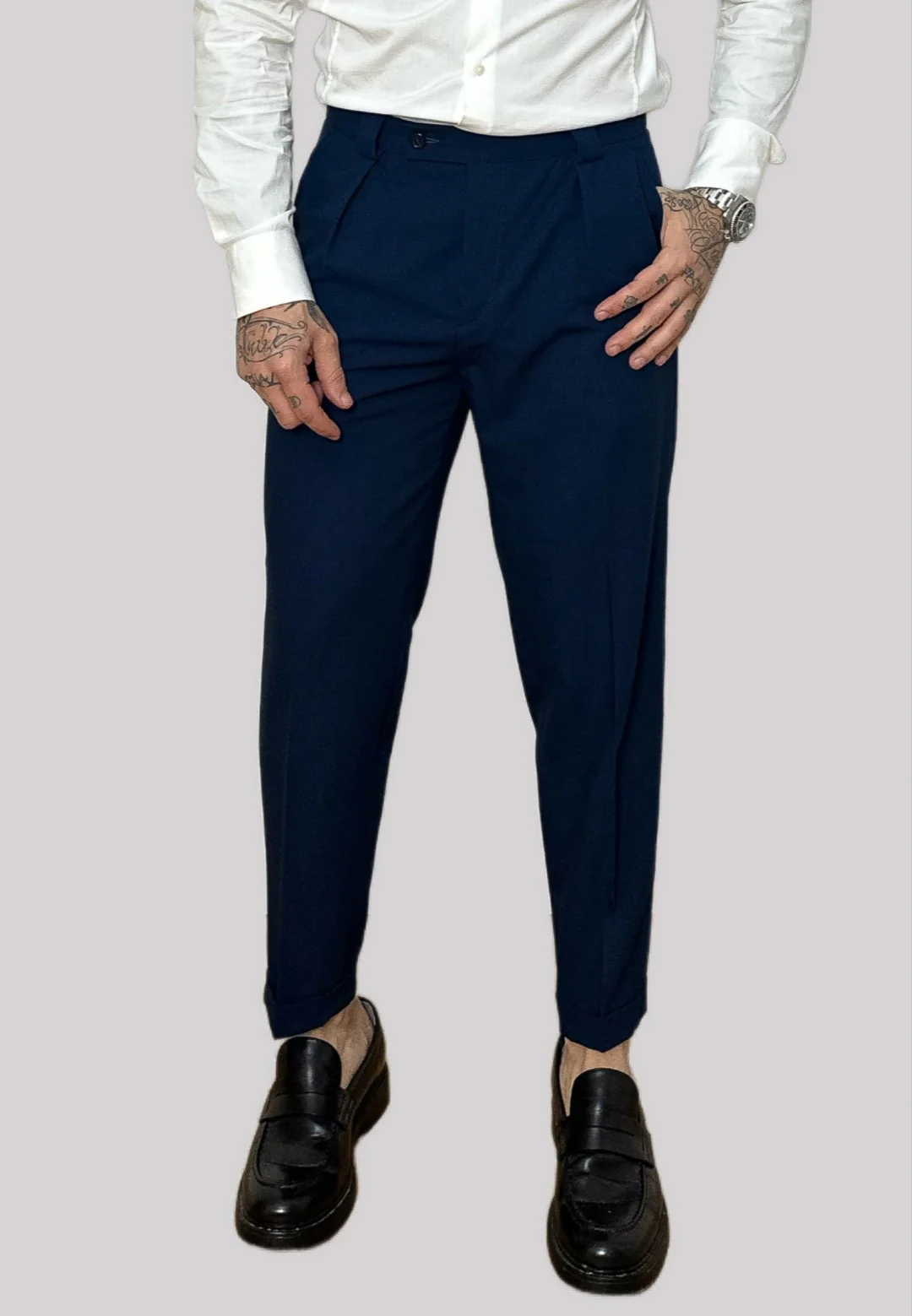 Abito NJB NEW JOB BRAND monopetto blu scuro - immagine 5