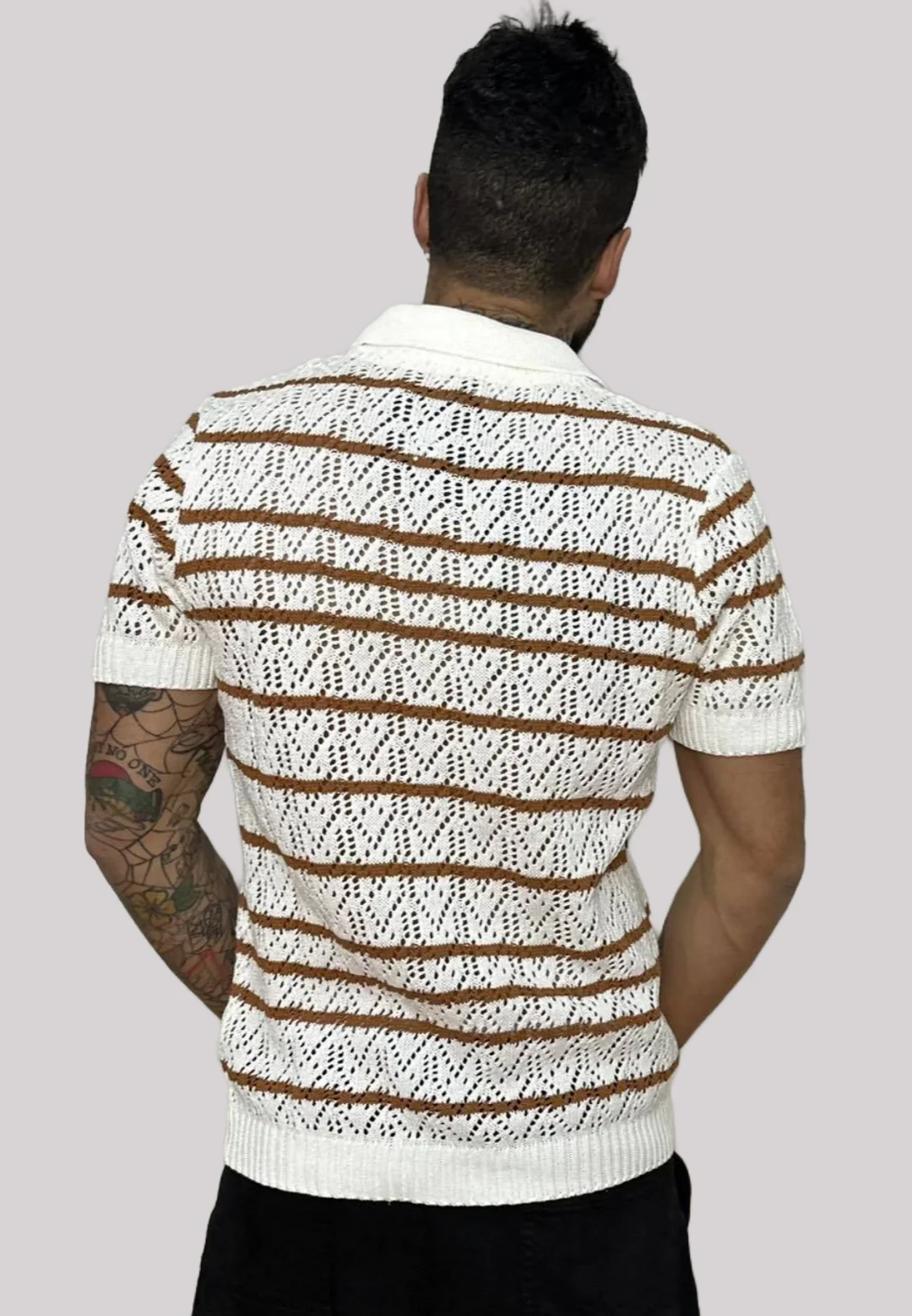 Maglia polo NJB NEW JOB BRAND bianca - immagine 3