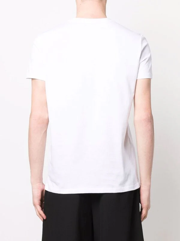 T-shirt BALMAIN logo floccato bianca - immagine 5