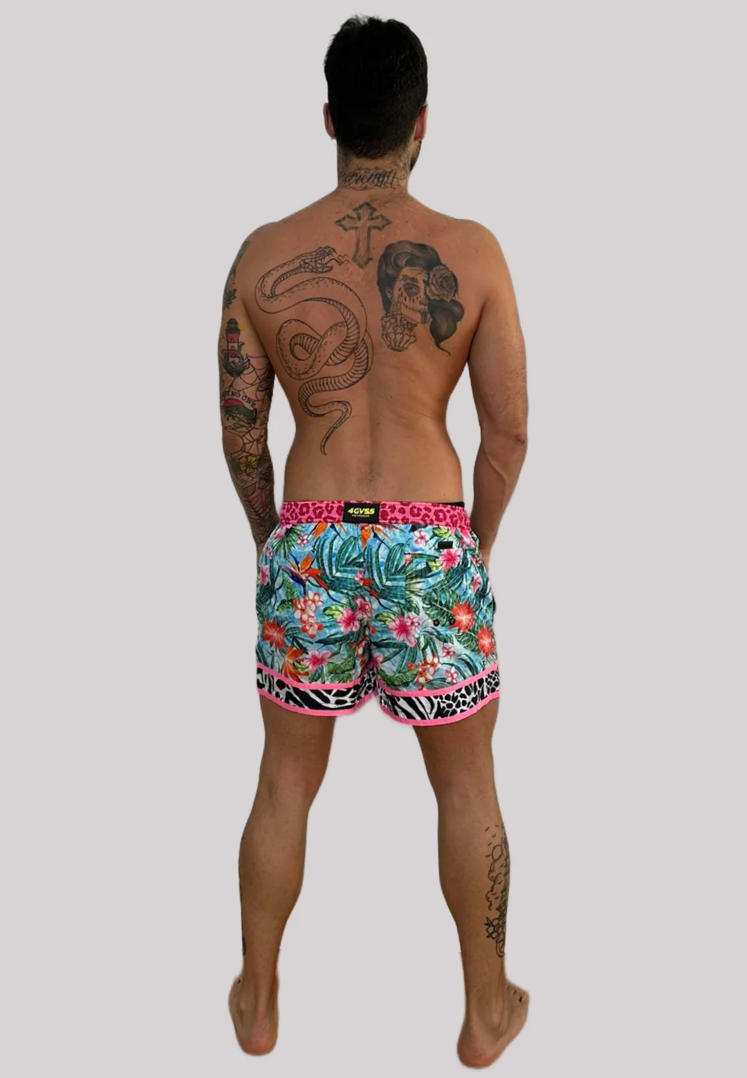 Costume 4GIVENESS boxer pink flamingo - immagine 3