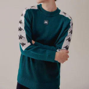 Maglione in acrilico KAPPA Banda 10 verde minerale