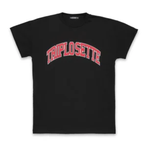 Tony Effe T-shirt TRIPLOSETTE 777 stampa nero