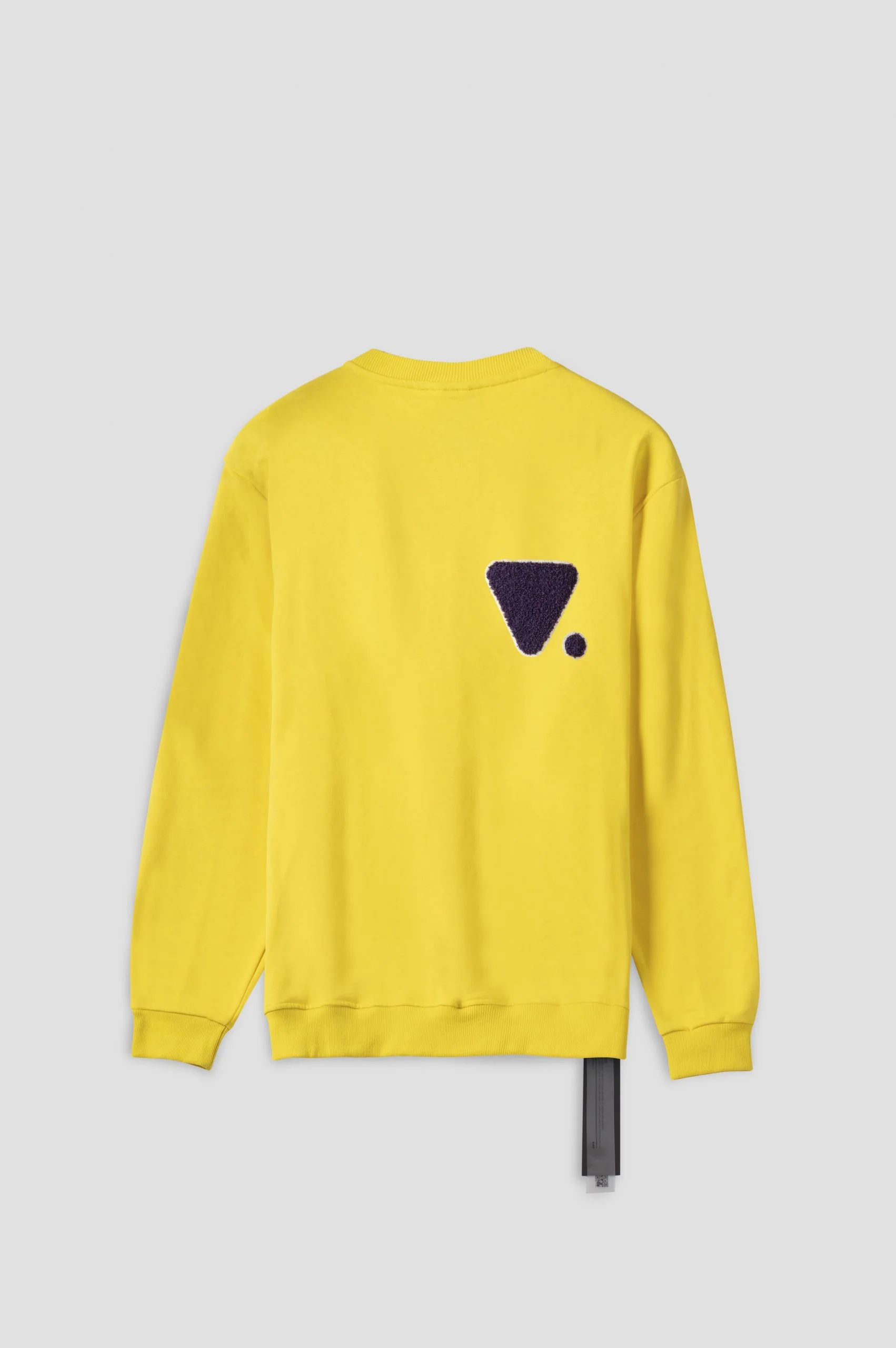 Felpa VALVOLA scritta con ricamo giallo/viola - immagine 5