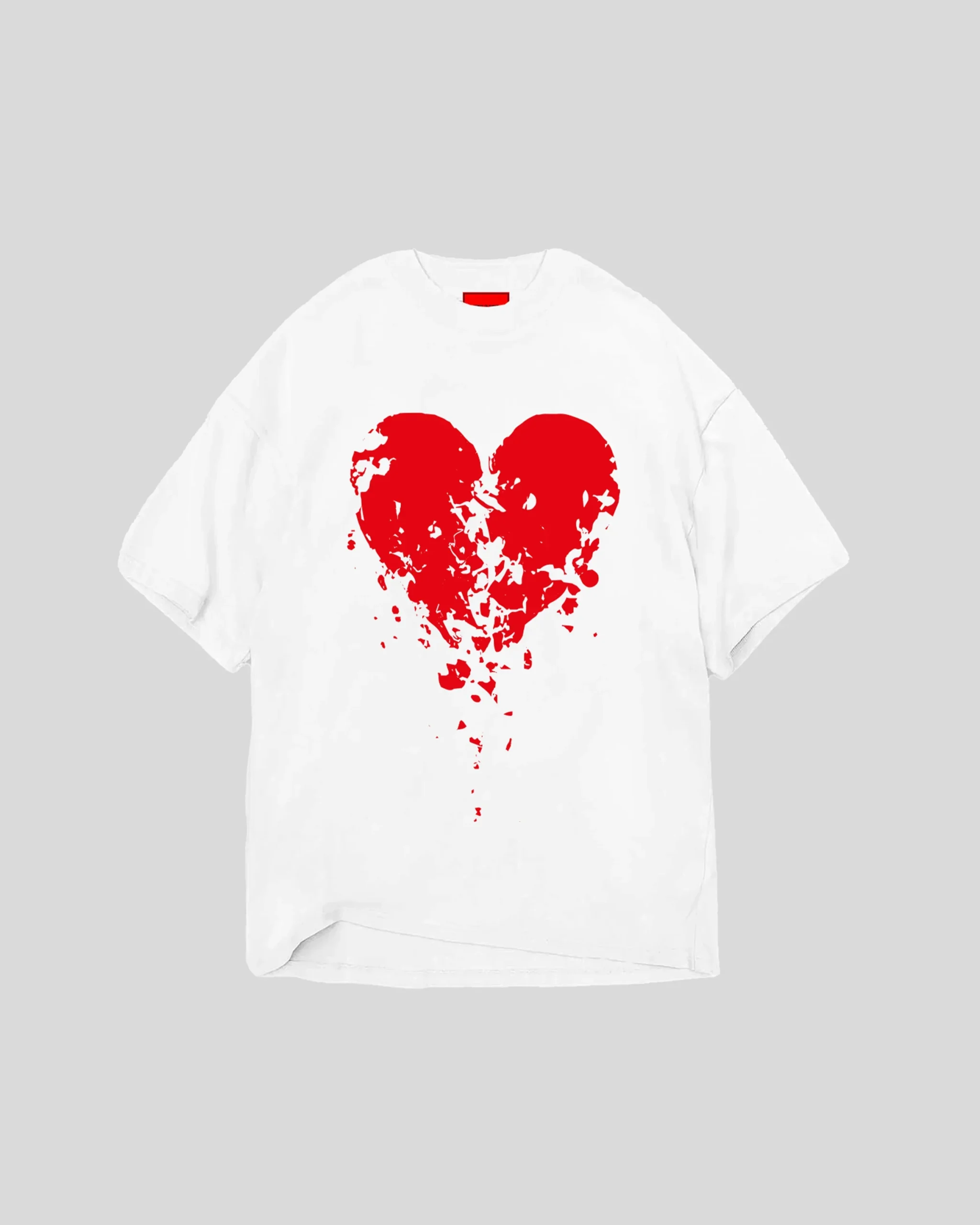 T-shirt VISION OF SUPER broken heart bianca - immagine 2