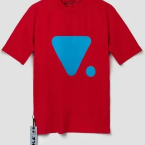 T-Shirt VALVOLA V Rossa/Azzurra