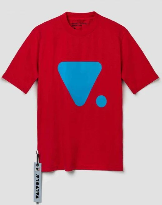 T-Shirt VALVOLA V Rossa/Azzurra - immagine 2