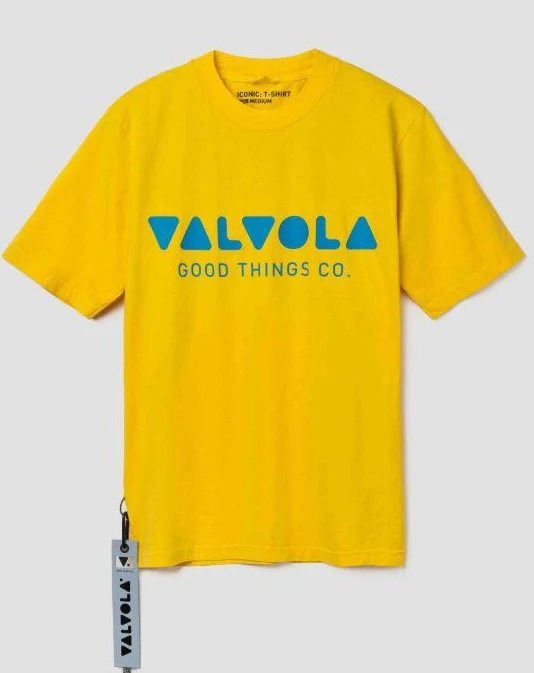 T-Shirt VALVOLA Gialla/Azzurra - immagine 3