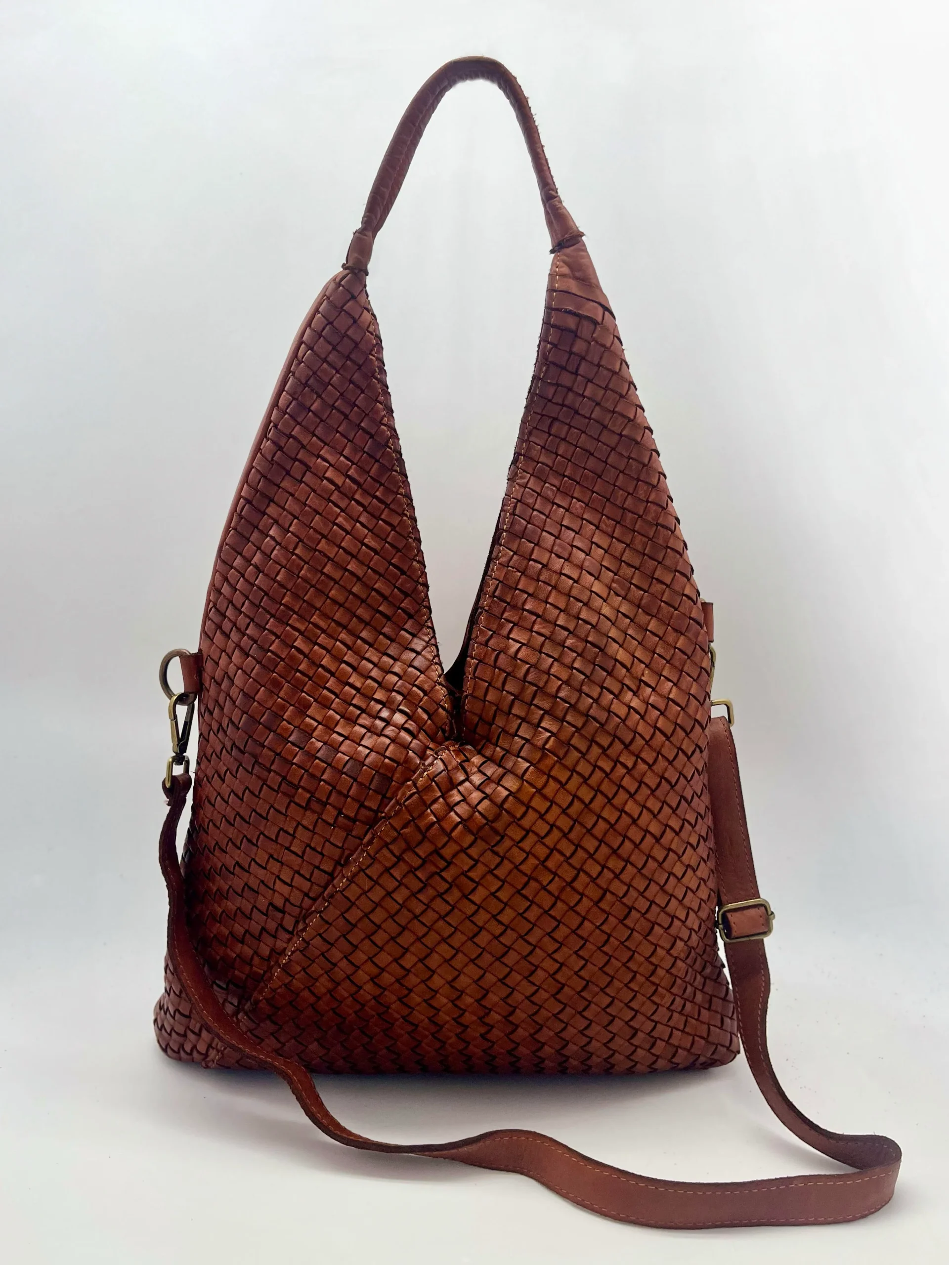 VITTORIA borsa di pelle lavata