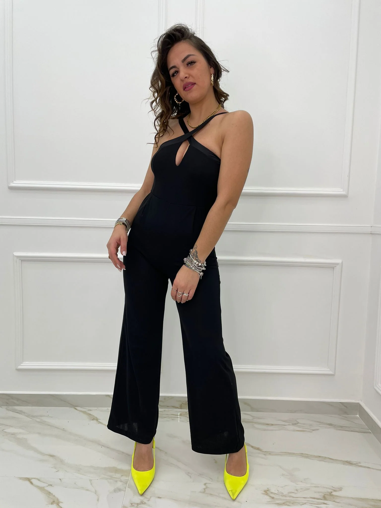 Tuta lunga con scollo incrocio - immagine 3