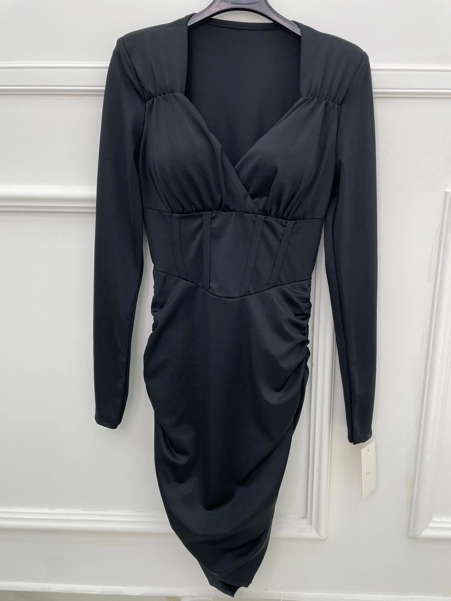 Vestitino con finto bustino e drappeggio - immagine 8