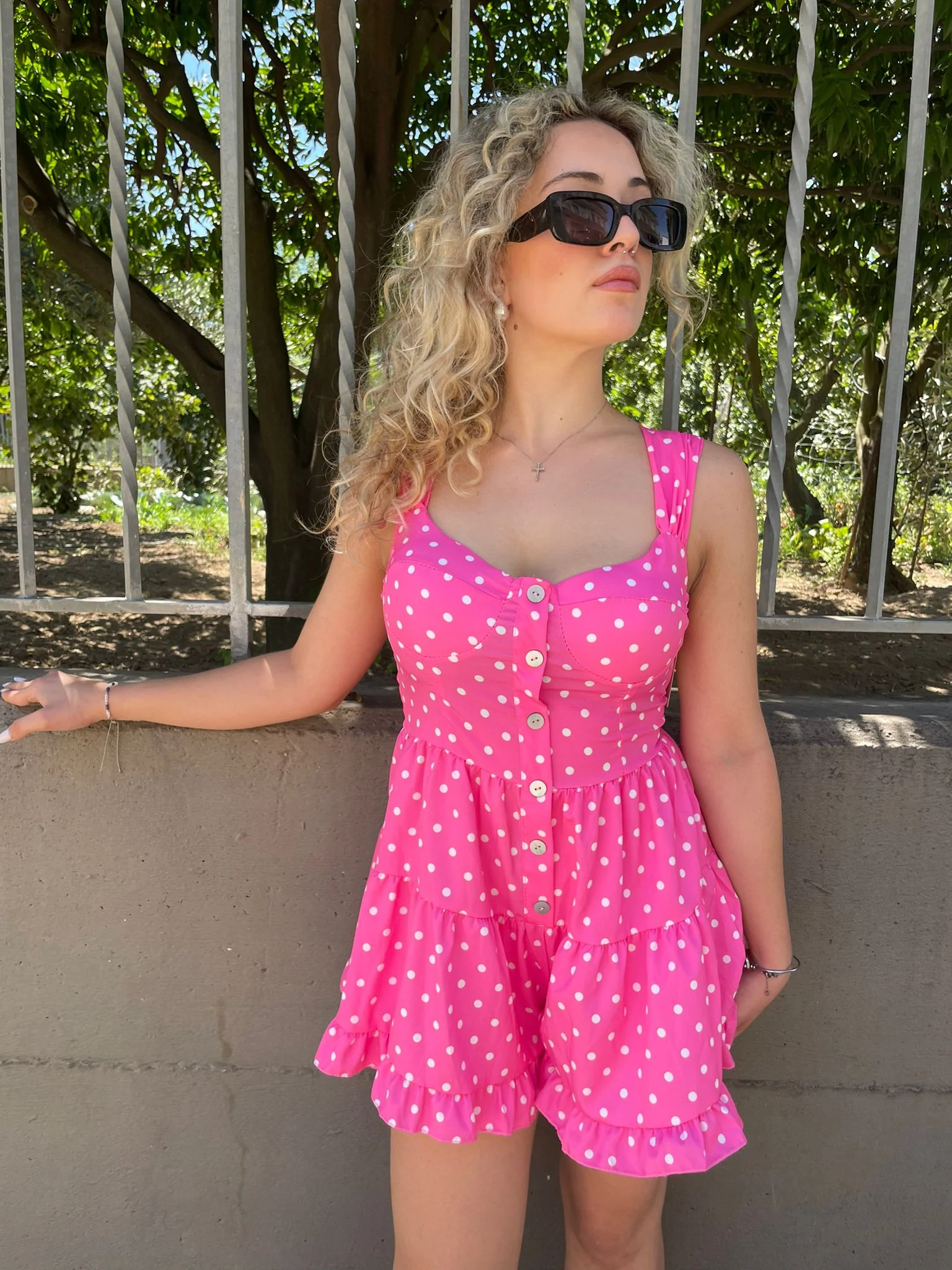 Tutina fantasia pois con balze - immagine 5