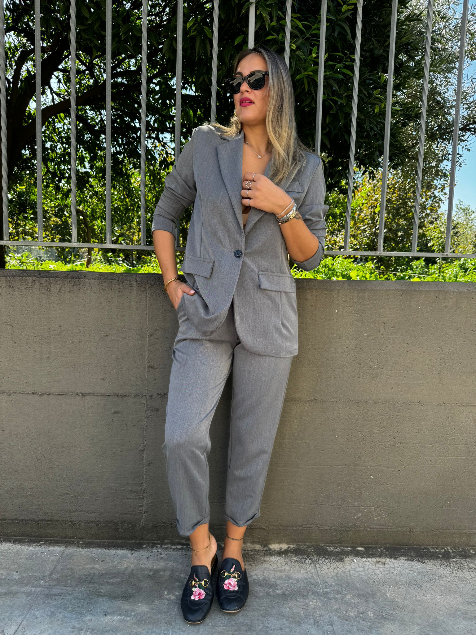 Tailleur Positano con giacca monopetto - immagine 8