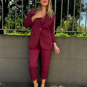 Tailleur Positano con giacca monopetto