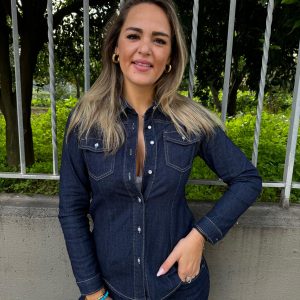 Camicia di jeans lavaggio scuro