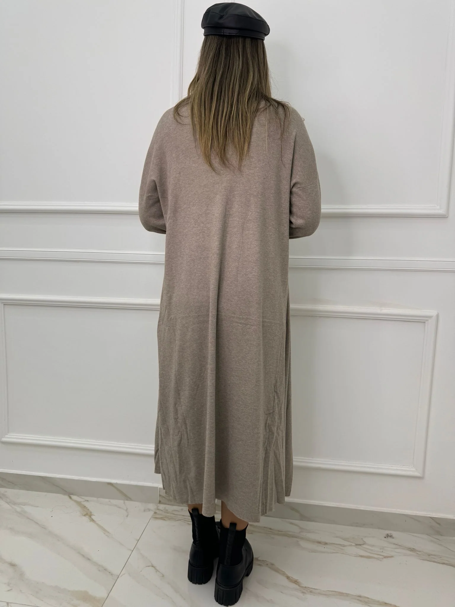 Coordinato 2 pezzi con vestito e cardigan lungo - immagine 9