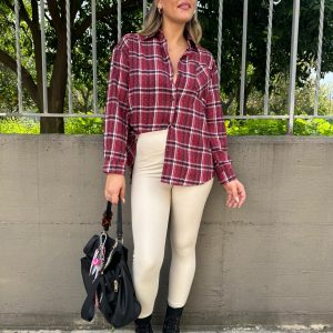 Leggins eco pelle modello push-up