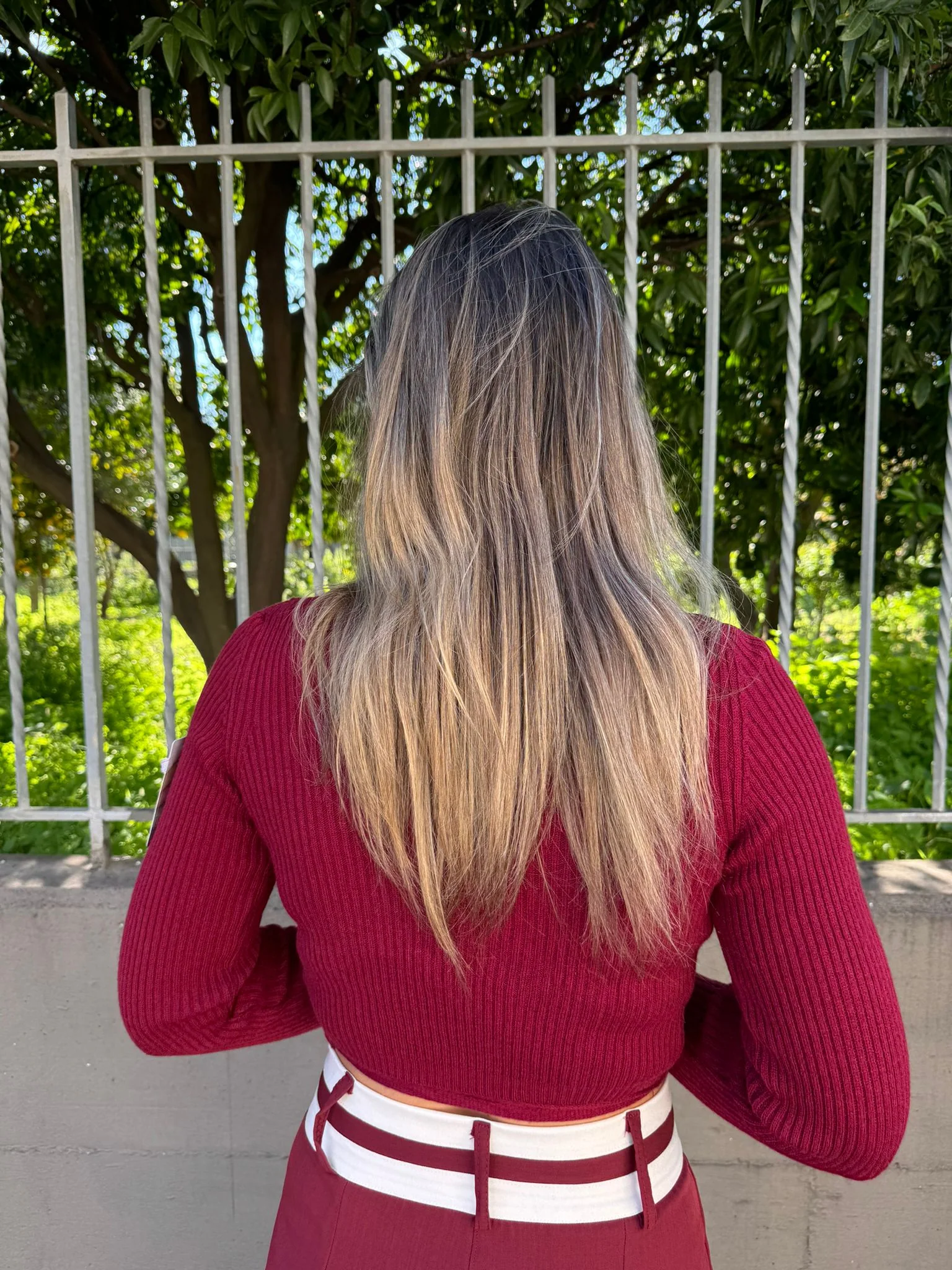 Cardigan incrocio in simil lana - immagine 4