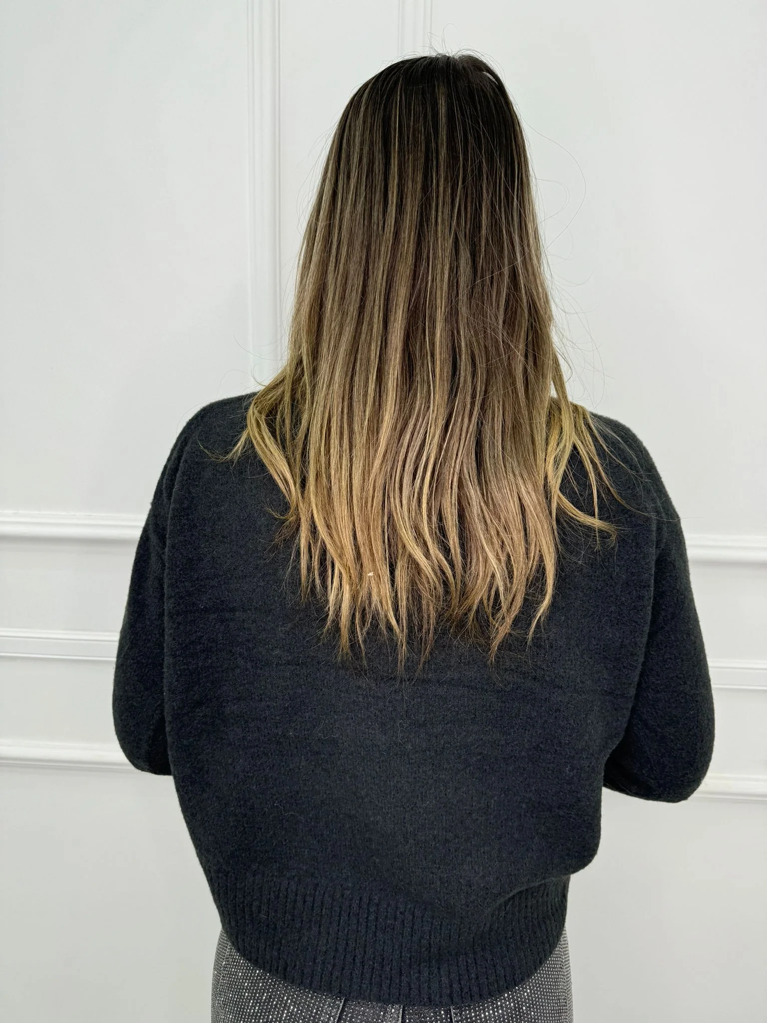 Maglione tinta unita mezzo collo - immagine 9