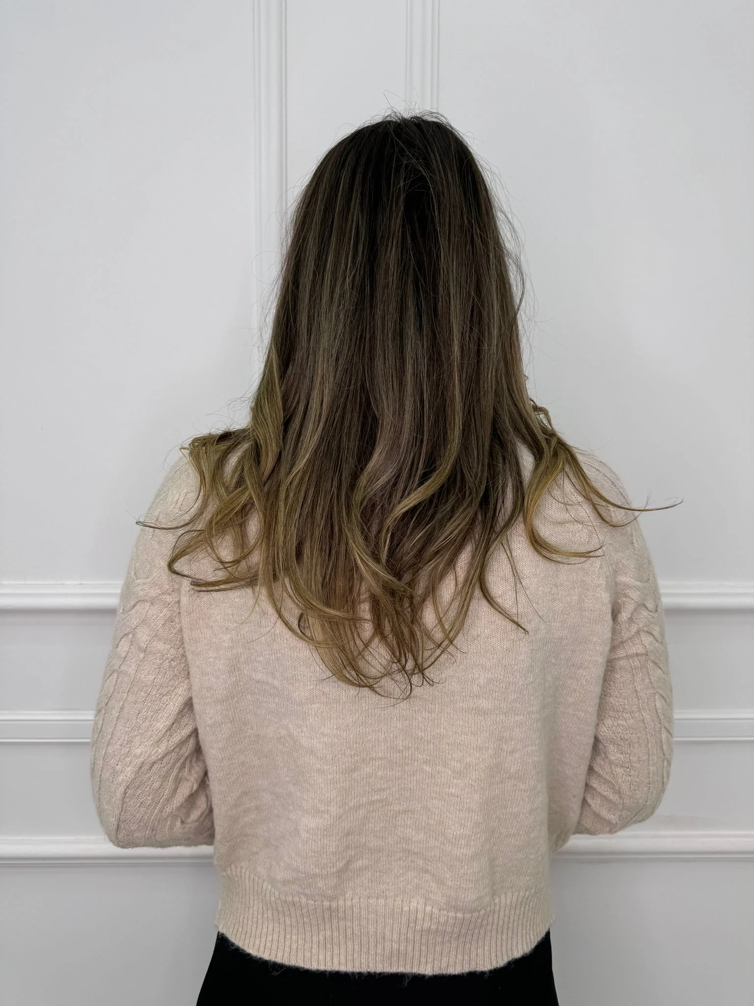 Maglione giro collo trama treccia - immagine 7