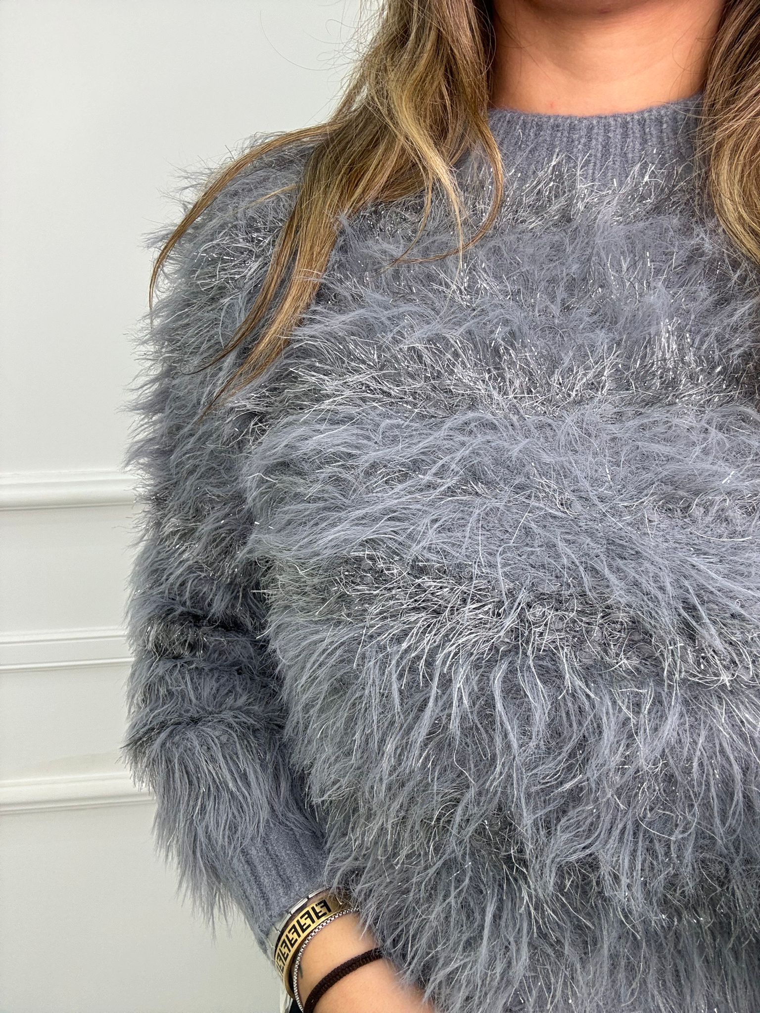 Maglione in pelo giro collo - immagine 9