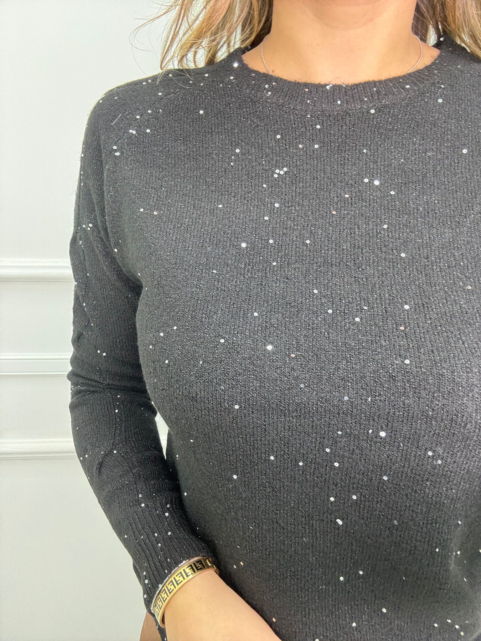 Maglioncino giro collo lurex - immagine 6