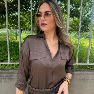 Camicia effetto seta