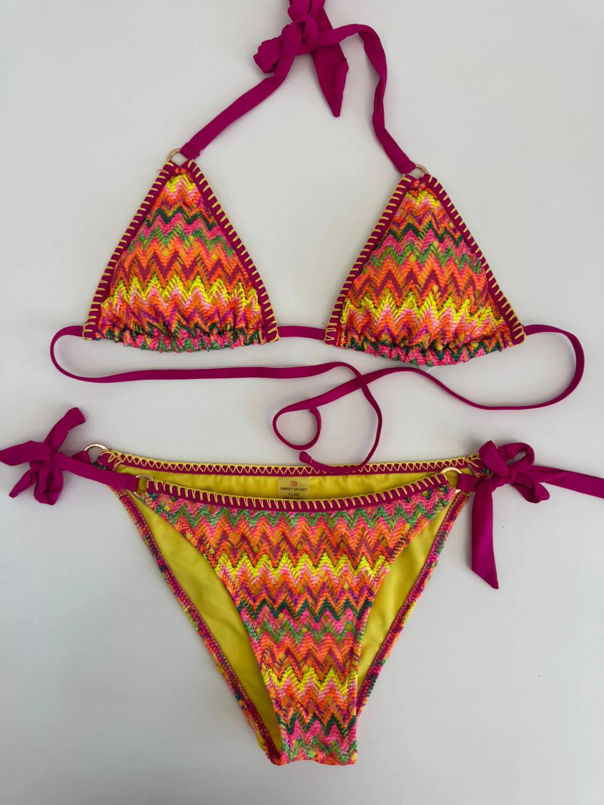 Costume 2 pezzi fantasia colorata - immagine 5