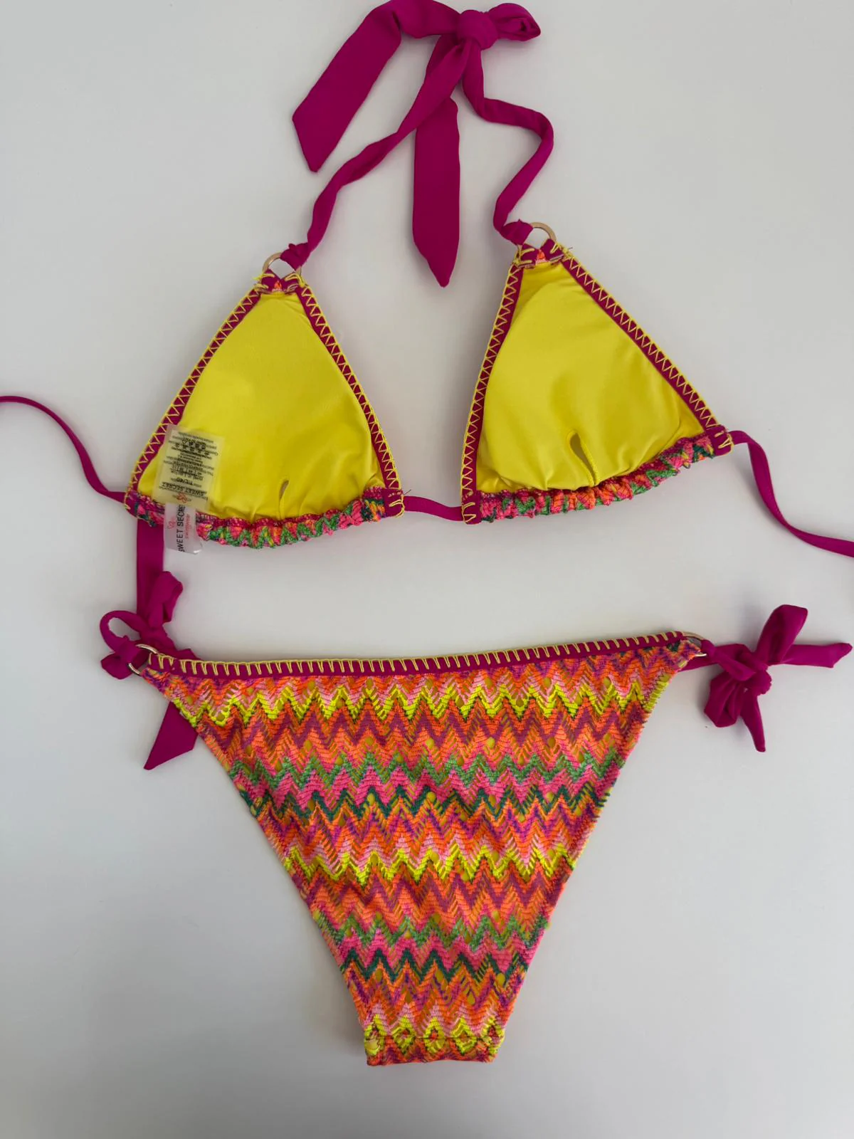 Costume 2 pezzi fantasia colorata - immagine 6