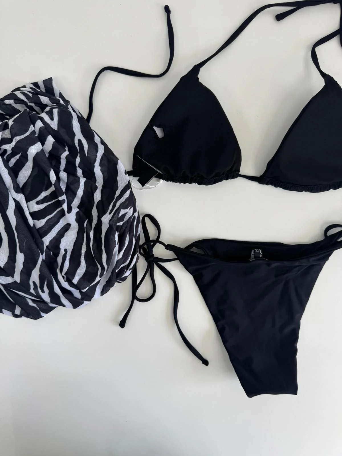 Costume 3 pezzi con kimono lungo animalier - immagine 8