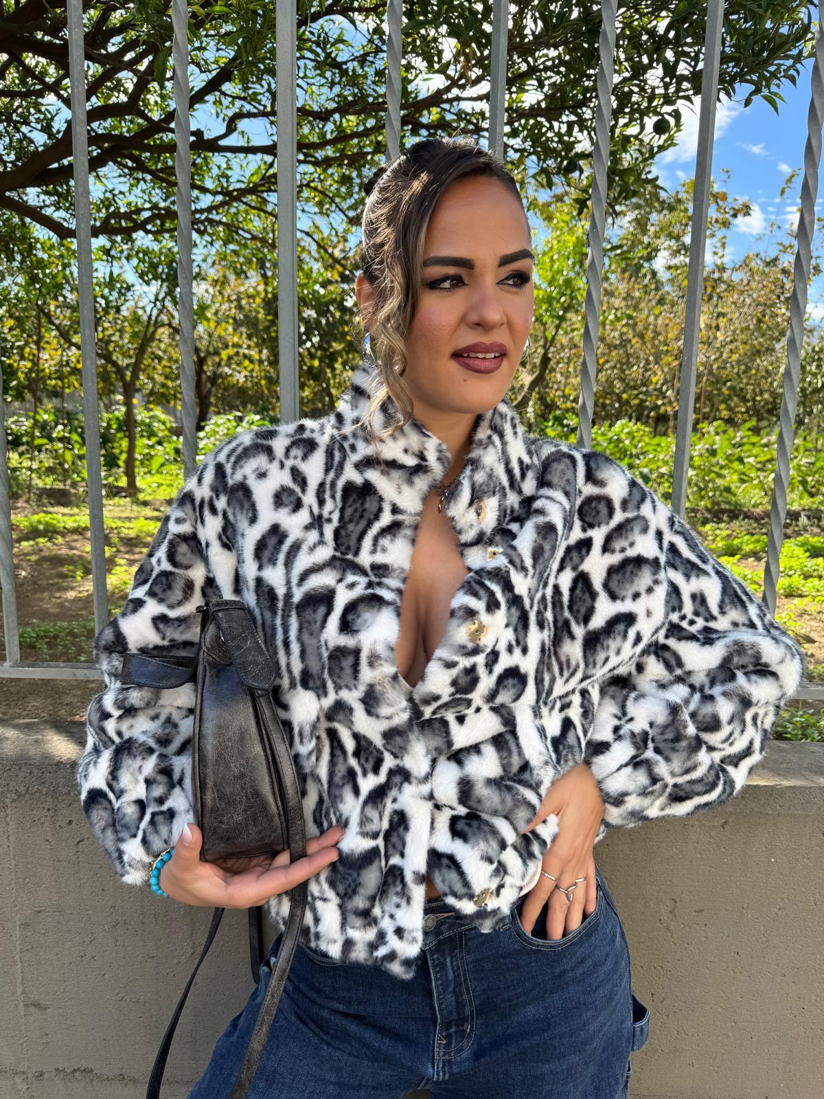 Pelliccia eco animalier