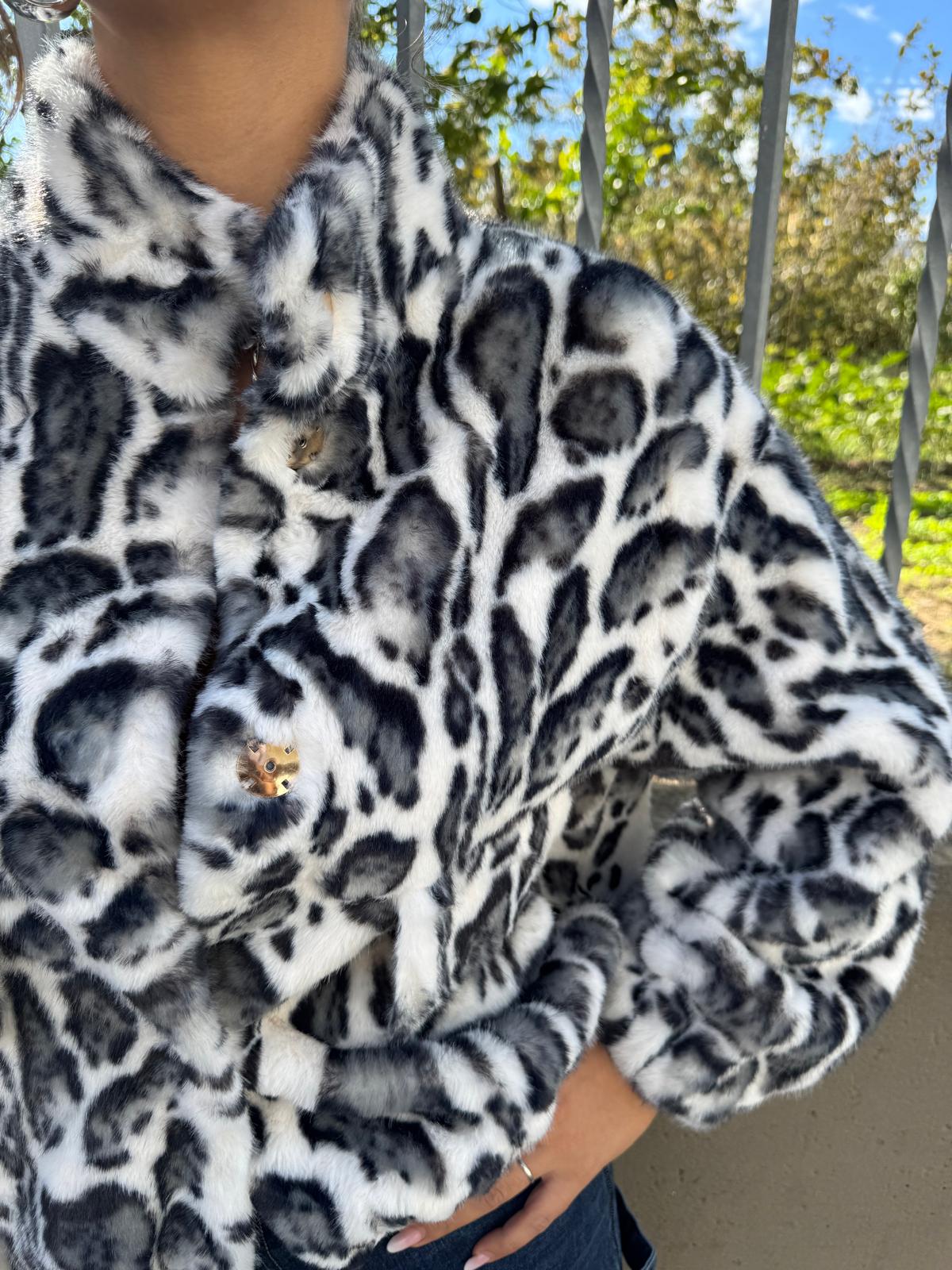 Pelliccia eco animalier - immagine 4