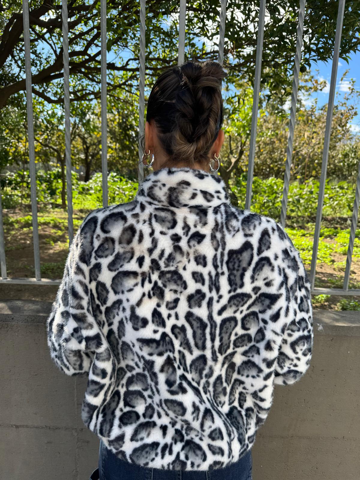 Pelliccia eco animalier - immagine 5