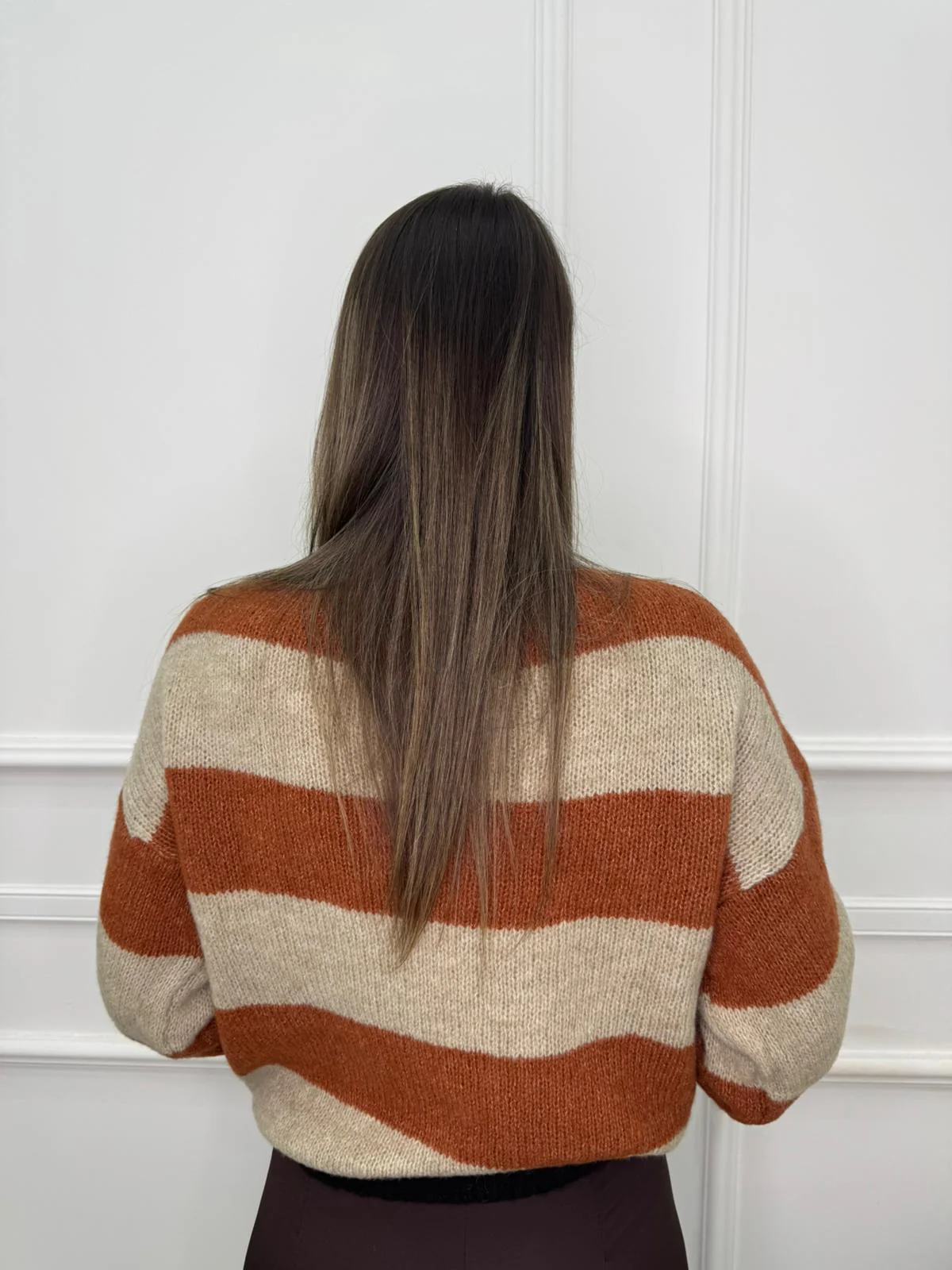 Maglione over a righe - immagine 4