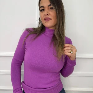 Maglione in lana soft mezzo collo