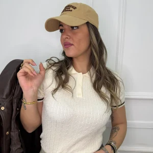 Polo mezza manica con trama particolare