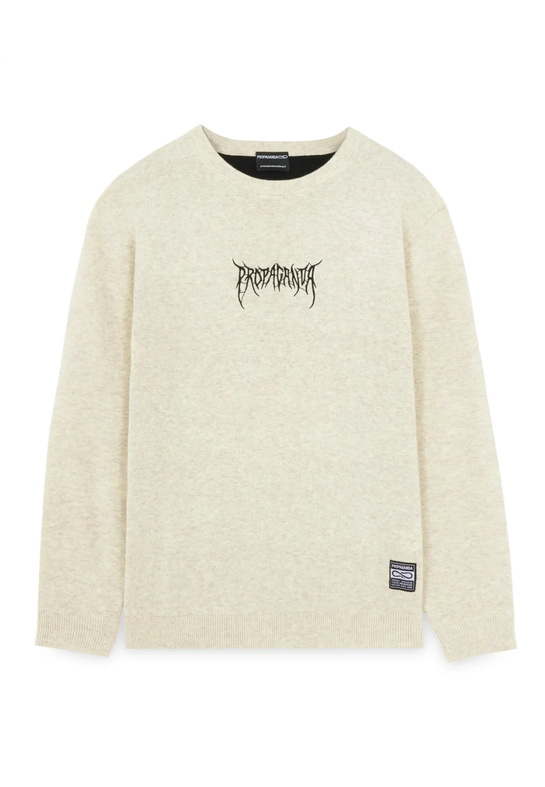 Maglione PROPAGANDA sweater Ribs Crown jacquard bone - immagine 3