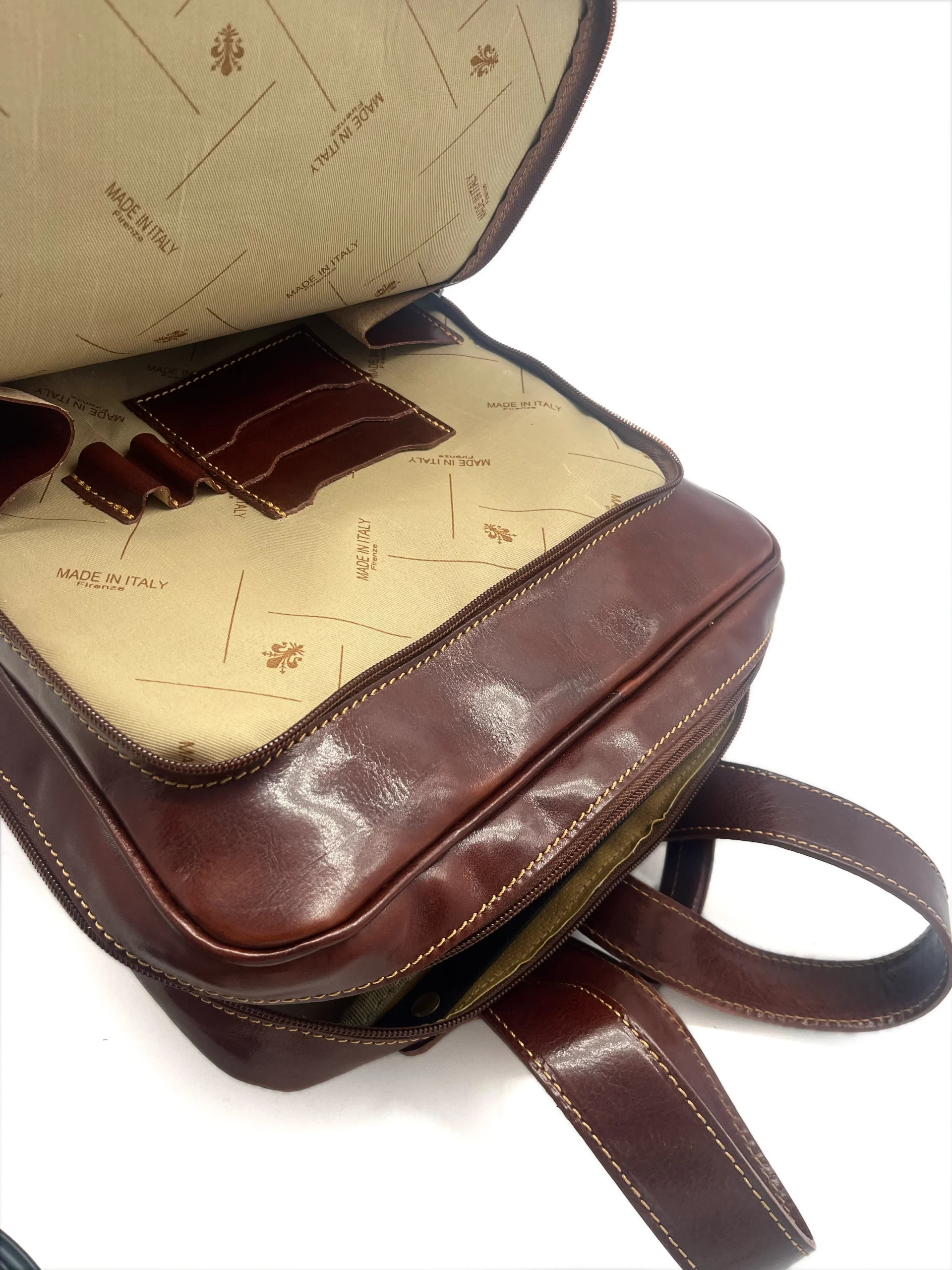 EVAN GRANDE zaino in cuoio fiorentino - immagine 5