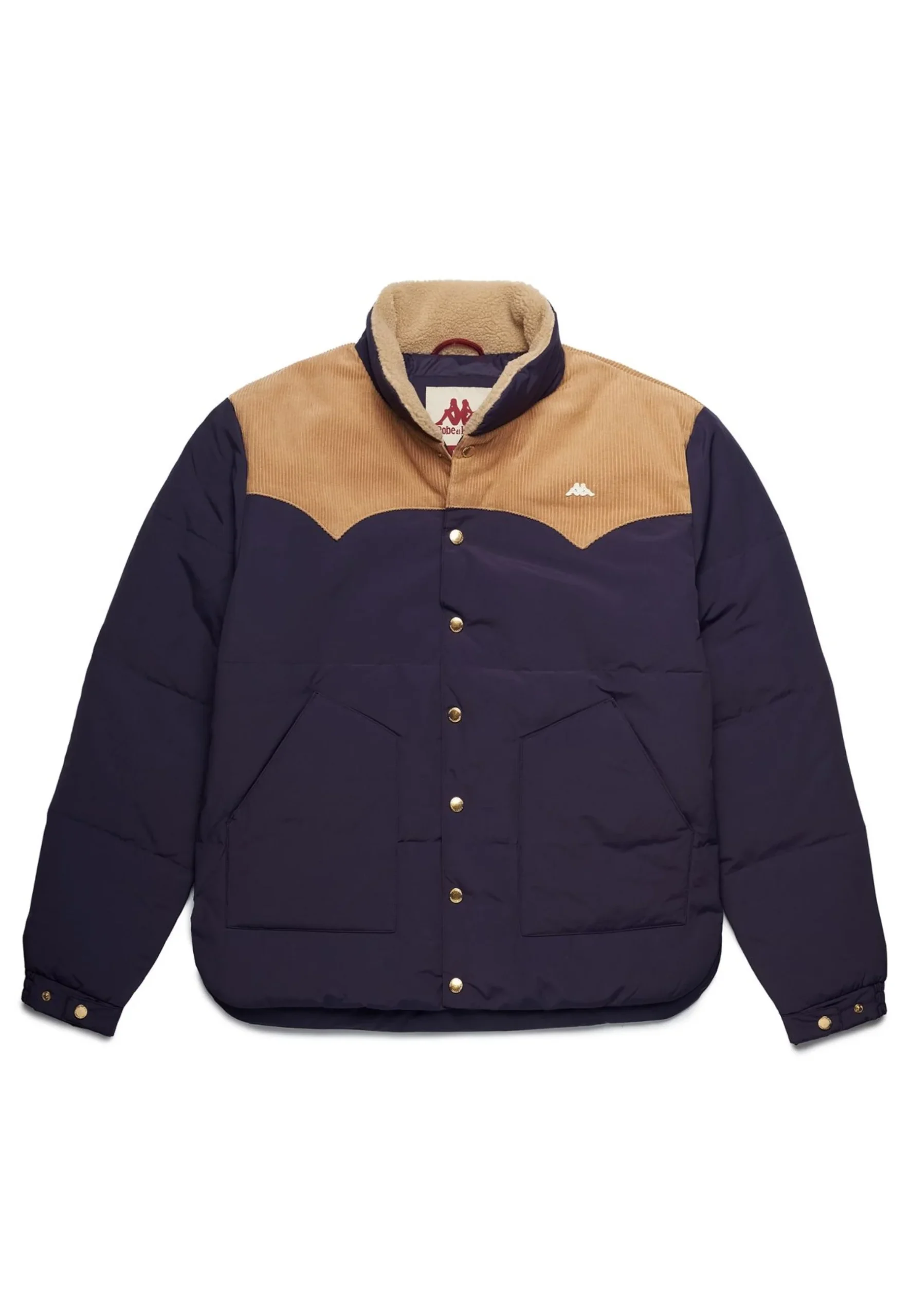 Piumino ROBE DI KAPPA inserto in velluto blue marine - immagine 2