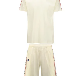 Completino estivo KAPPA 222 Banda t-shirt + pantaloncino bianco antico/blue/rosso