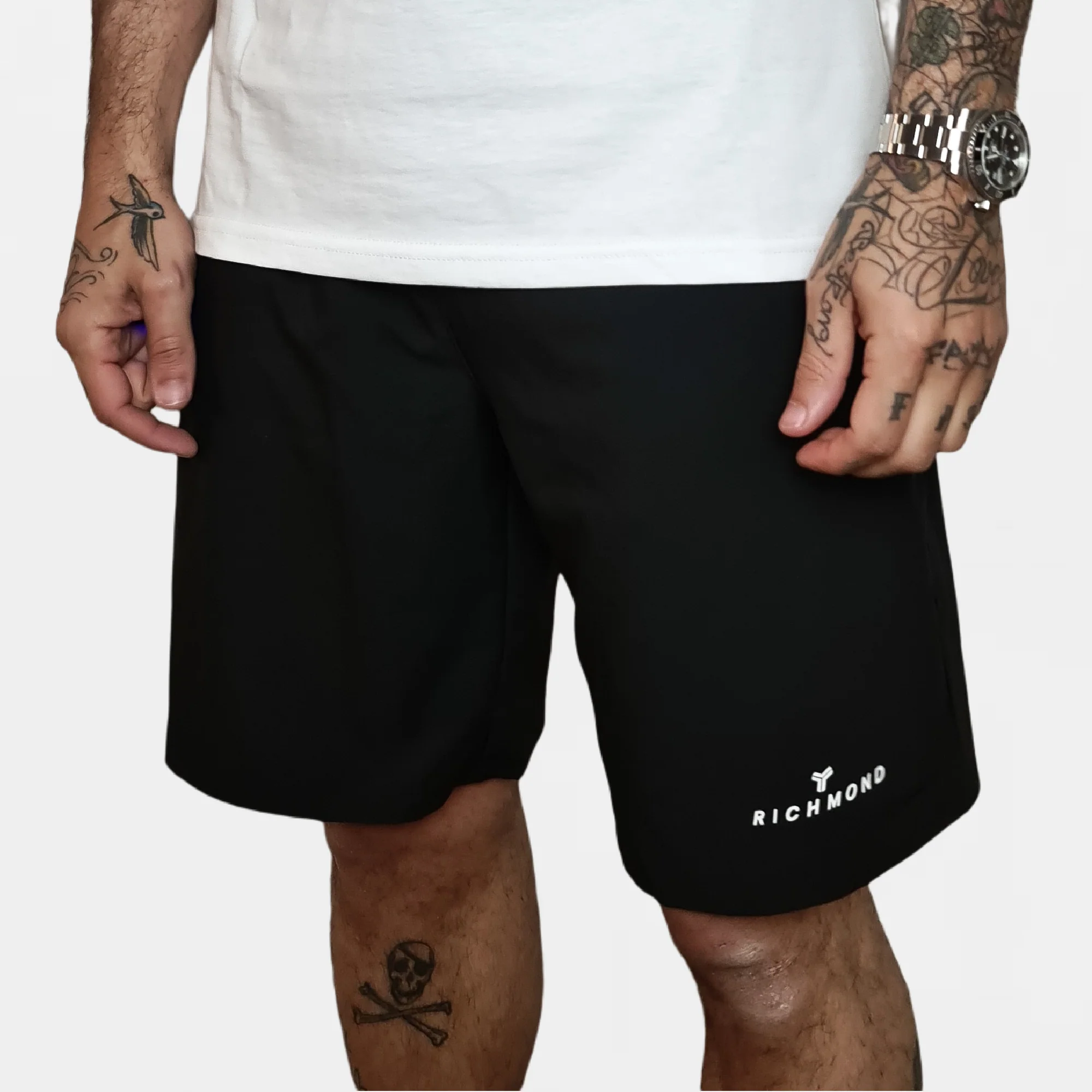 Bermuda in nylon RICHMOND sport nero - immagine 3