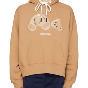 Felpa PALM ANGELS con cappuccio Teddy Bear large fit marrone