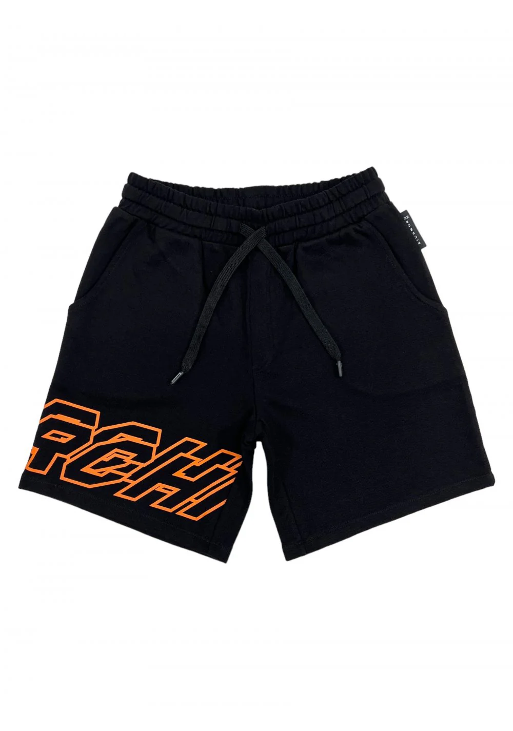 Bermuda JOHN RICHMOND stampa logo nero/arancio - immagine 6