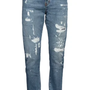 Jeans RICHMOND X sinny fit con strappi patch denim blue