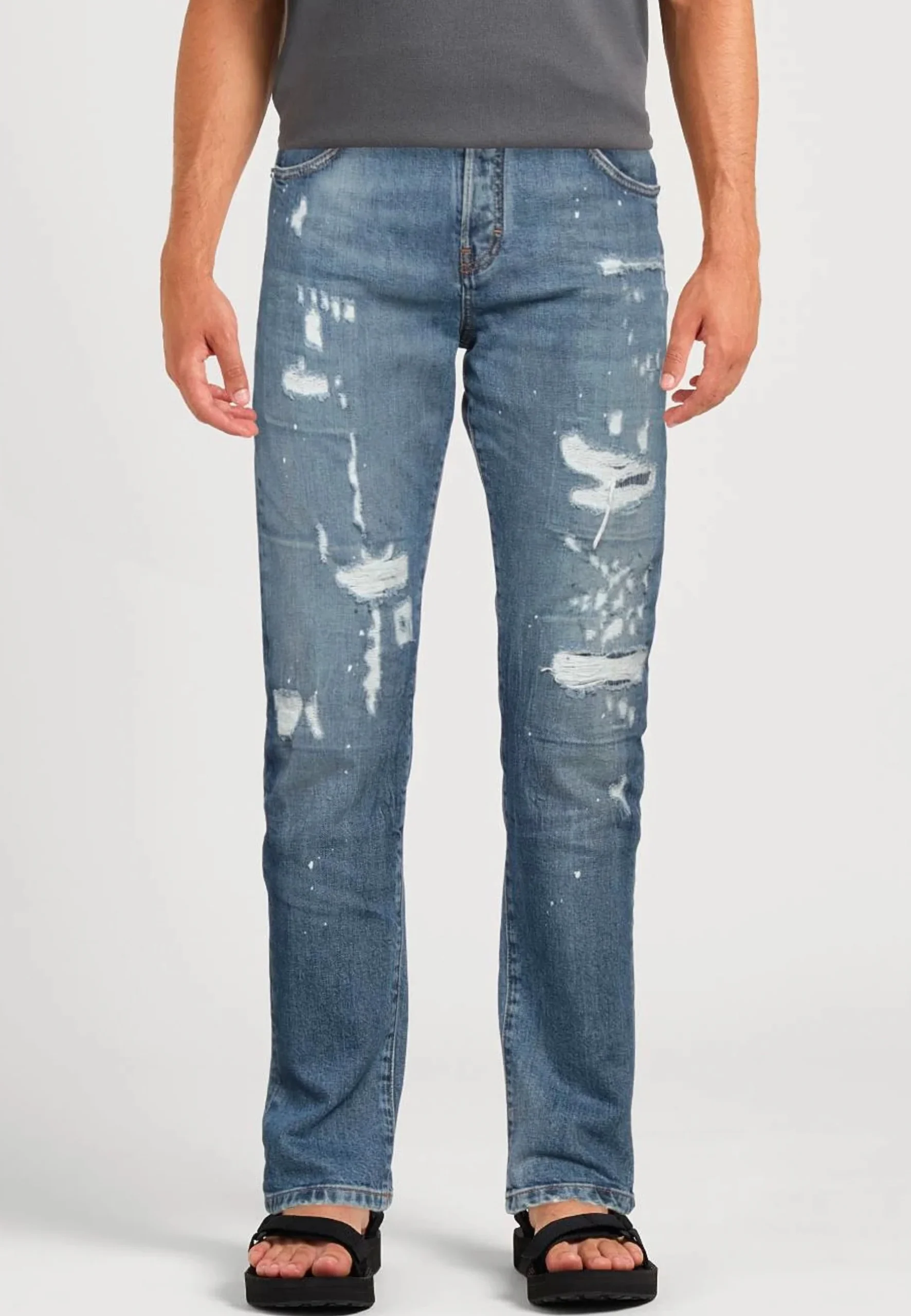 Jeans RICHMOND X sinny fit con strappi patch denim blue - immagine 3