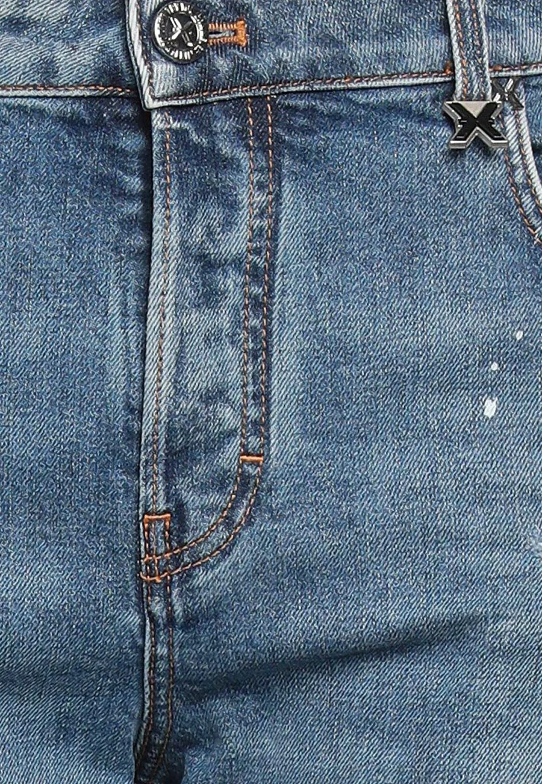 Jeans RICHMOND X sinny fit con strappi patch denim blue - immagine 5