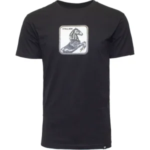 T-shirt GOORIN BROS Stallion The Farm nera